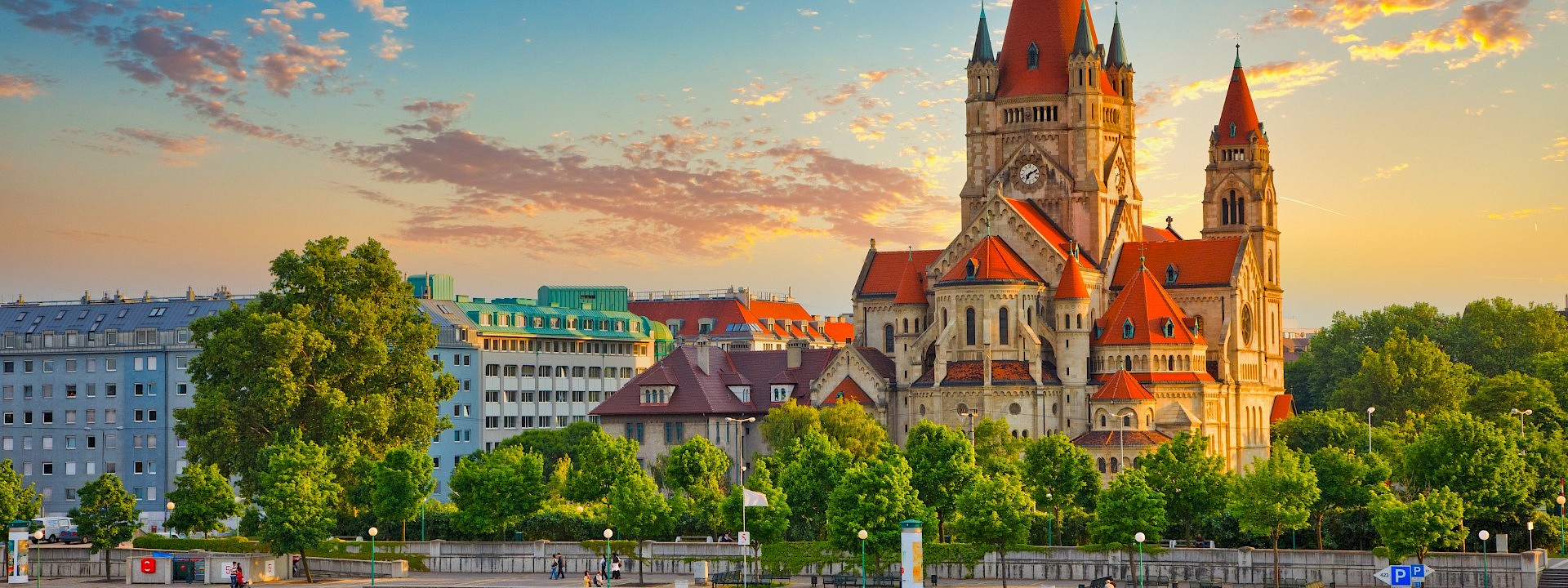 The Church of Franz Assisi in Vienna, Austria.