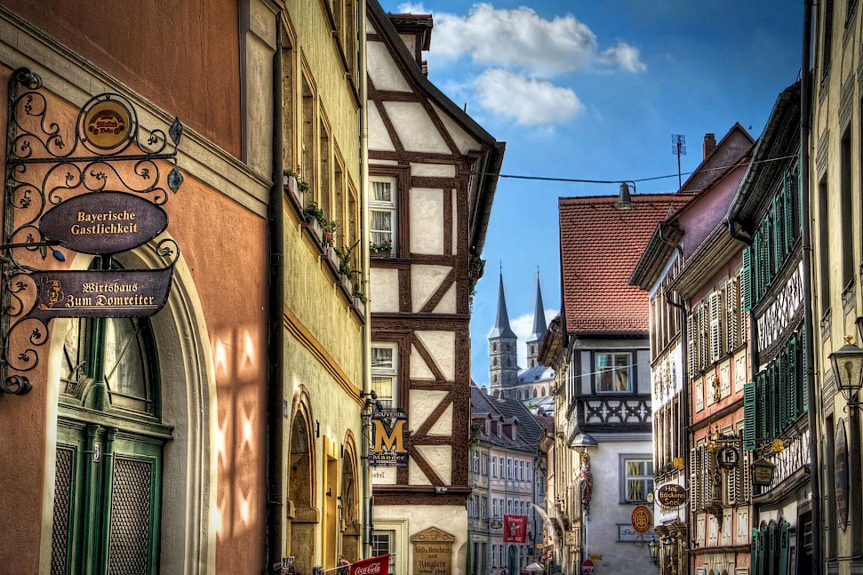 Half-timbered buildings of Bamberg, Germany. Flickr@Magnetismus
