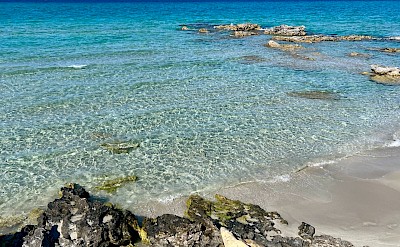 Clear shallow waters along Salento&rsquo;s sandy Adriatic coastline &copy;Heather