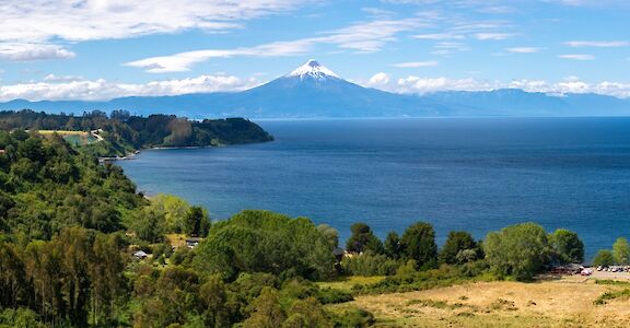 Osorno Volcano overlooking Lake Llanquihue. toAT