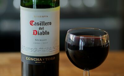 A glass of Chilean wine. unsplash@BrettJordan