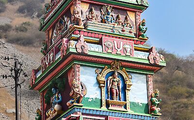 Decorated temple tower in Jaipur. Pexels@AXPphotography