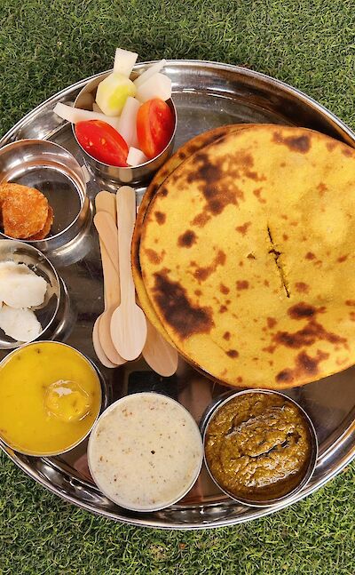 Traditional Indian thali meal. pexels@ShubhamSingh