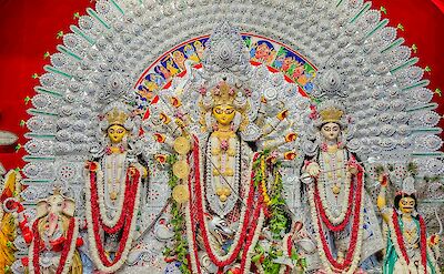 Hindu temple artwork in New Delhi. pexels@VedantGupta