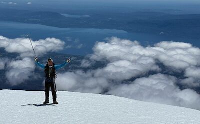 Amazing view on Argentina to Chile bike tour. toAT