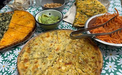 Traditional dishes on Argentina to Chile bike tour. toAT