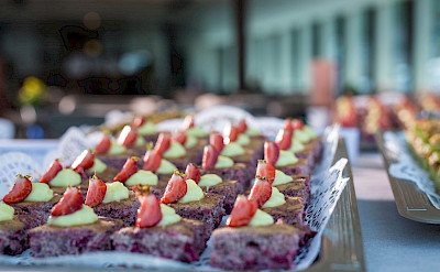 Dessert on board the MS Carissima or Fortuna. &copy;TO