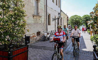 Cycling through Vac, Hungary. &copy;TO