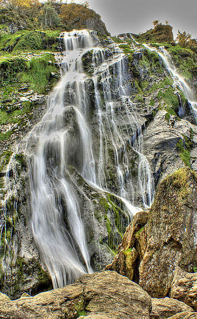 Powerscourt Waterfall in Wicklow, Ireland. CC:Andrew333