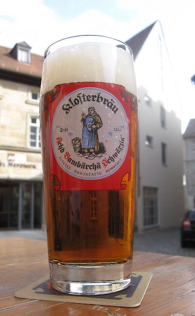 A traditional Franconian beer served on draft in the Old Town. flickr@Bernt Rostad