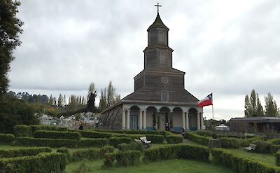 Historic wooden church on Chilo&eacute; Island.
