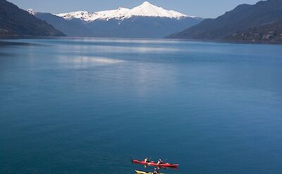 Kayaking in southern Chile.