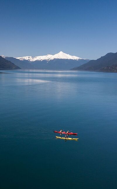Kayaking in southern Chile.