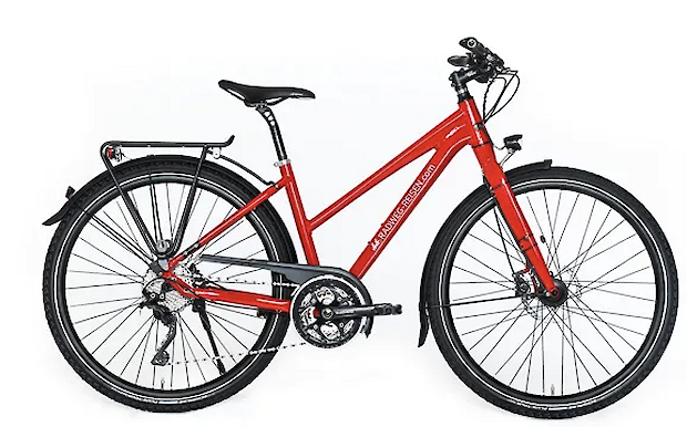 30-gear bike, trapezoidal frame