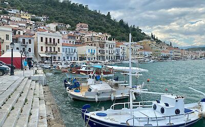 Fishing boats along the waterfront in Gytheio. pexels@Iris