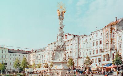Central statue in Linz, Austria. Unsplash@Harold Wainwright