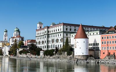 The historic waterfront of Passau, Germany. Unsplash@Wolfgang Weiser