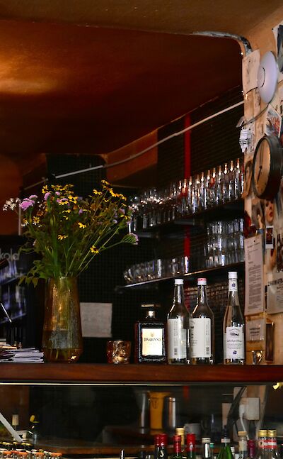 Inside a bar in Austria. Unsplash@Sara Sedlmajerova