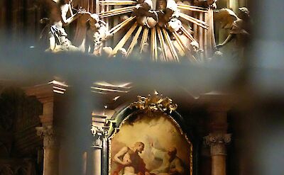 Interior of a church in Passau, Germany. Unsplash@Lok Gwan