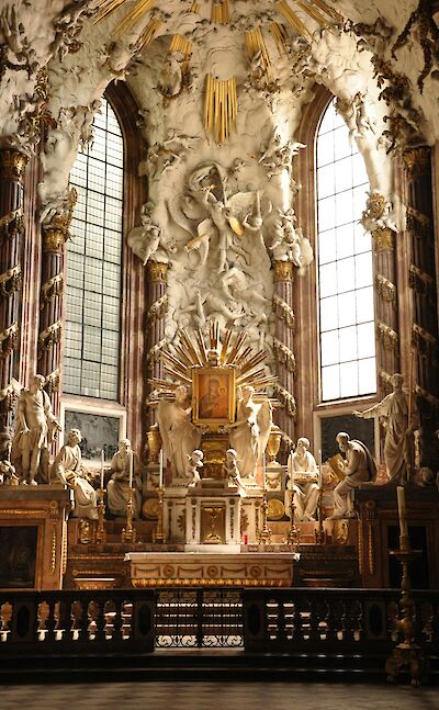 Intricate Baroque altar, Vienna, Austria. Unsplash@June O