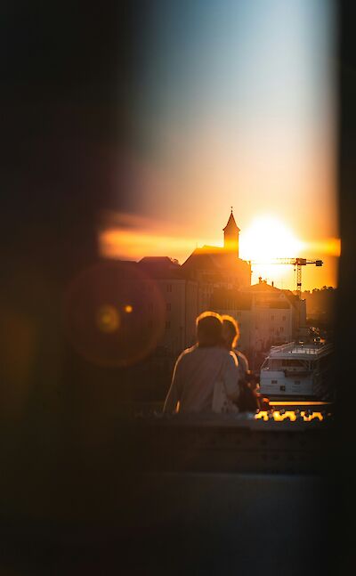 Sunset in Passau, Germany. Unsplash@Tim Baumeister