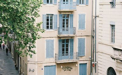 Historic buildings in Avignon's Old Town. unsplash:HongZhao