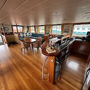 Dining Area & Bar | Clair de Soleil | Bike & Boat Tour