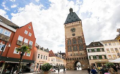 The historic Altp&ouml;rtel gate in the old town of Speyer. to:TN