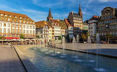 Historic buildings surrounding Place Kl&eacute;ber in Strasbourg. toTN