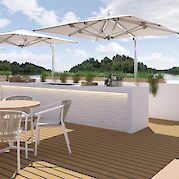 Sun deck | Amadeus Aurea | Bike & Boat Tour