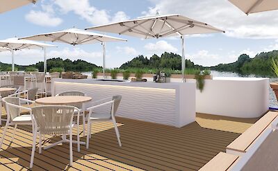 Sun deck | Amadeus Aurea | Bike & Boat Tour