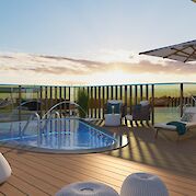 Sun deck & pool | Amadeus Aurea | Bike & Boat Tour