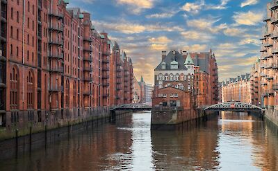 Hamburg's UNESCO-listed Speicherstadt warehouse district. toBBT