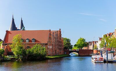 The Salzspeicher (Salt Warehouses) along the Trave River, L&uuml;beck. toBBT