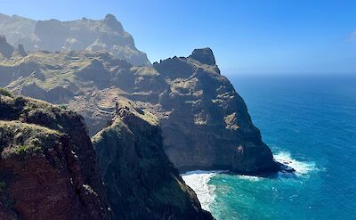 Atlantic Ocean views on the Ponta do Sol to Cruzinha hiking trail, Santo Antao, Cape Verde. CC:Rosalind Perrett