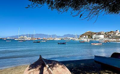Boats on the beach in Mindelo, Sao Vicente, Cape Verde. CC:Rosalind Perrett