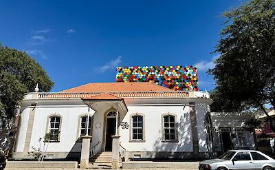 Colonial-style building in Mindelo, S&atilde;o Vicente, Cape Verde. CC:Rosalind Perrett