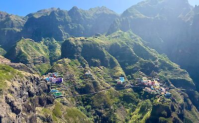Colorful villages on terraced slopes, Santo Antao, Cape Verde. CC:Rosalind Perrett
