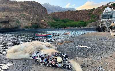 Fishing nets on the dock, Santo Ant&atilde;o, Cape Verde. CC:Rosalind Perrett