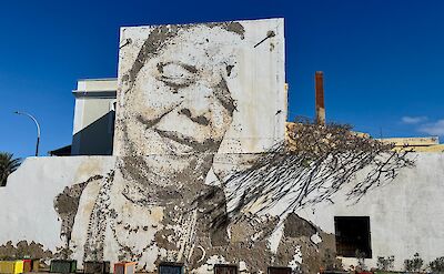 Mural de Ces&aacute;ria &Eacute;vora, Mindelo, Sao Vicente, Cape Verde. CC:Rosalind Perrett