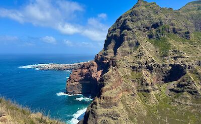 View of Cruzinha from the Ponta do Sol hiking trail, Santo Antao, Cape Verde. CC:Rosalind Perrett