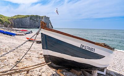 Fishing boat on the Normandy coast. toTN
