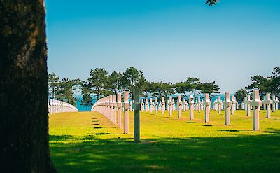Normandy American Cemetery at Colleville-sur-Mer. unsplash:NickVanDenBerg