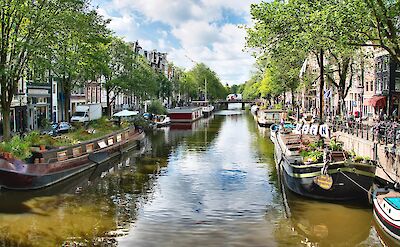 A canal in the heart of Amsterdam. pixabay:memorycatcher
