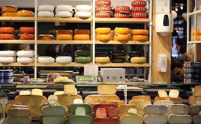 A tempting selection of Dutch cheese. pixabay:barcellosalice