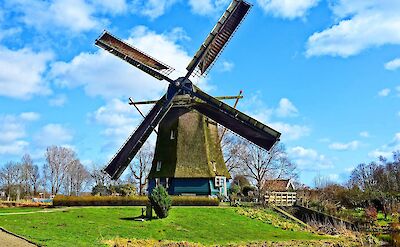 A historic windmill in the Dutch countryside. pixabay:mabelamber