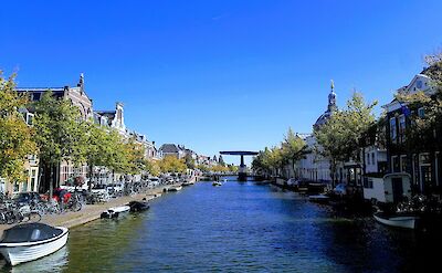 A scenic canal through historic Leiden. pixabay:manavporwal