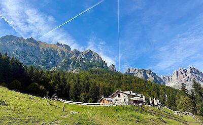 Refugio along the trail in the Brenta Dolomites. cc:Tripsite