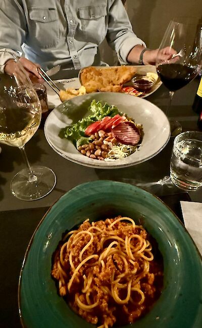 Traditional dinner in Caldaro. cc:Tripsite