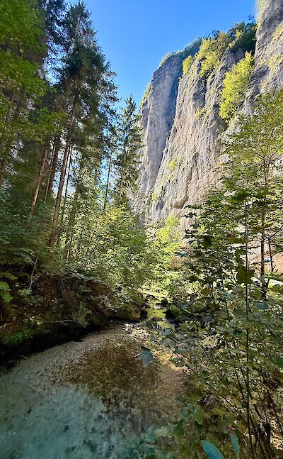 Gorge below San Romedio. cc:Tripsite